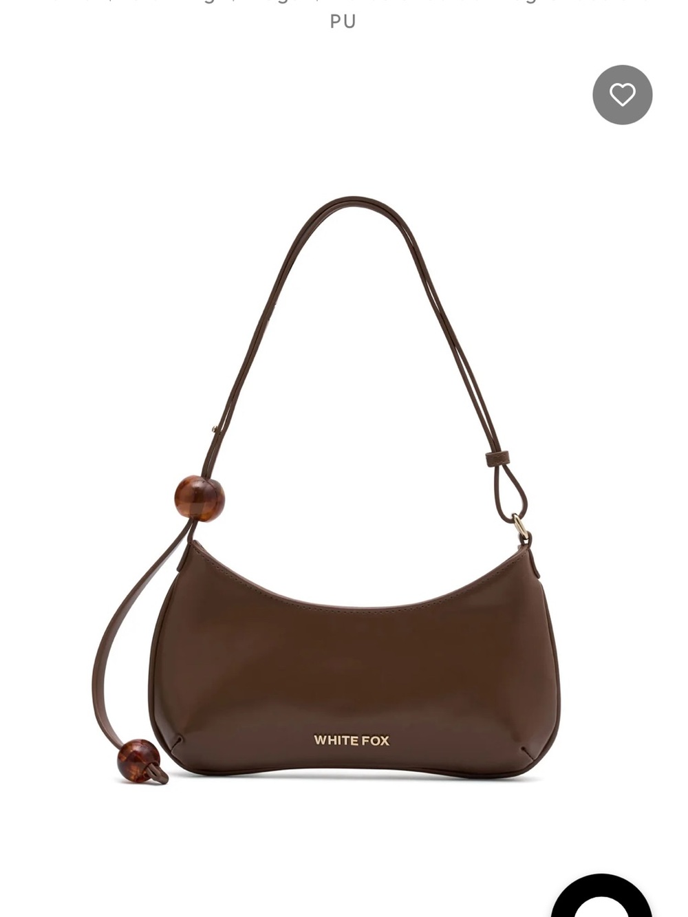 White Fox Lotus Shoulder Bag